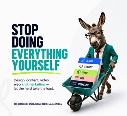 Genius Donkey stop doing everything yourself campaign